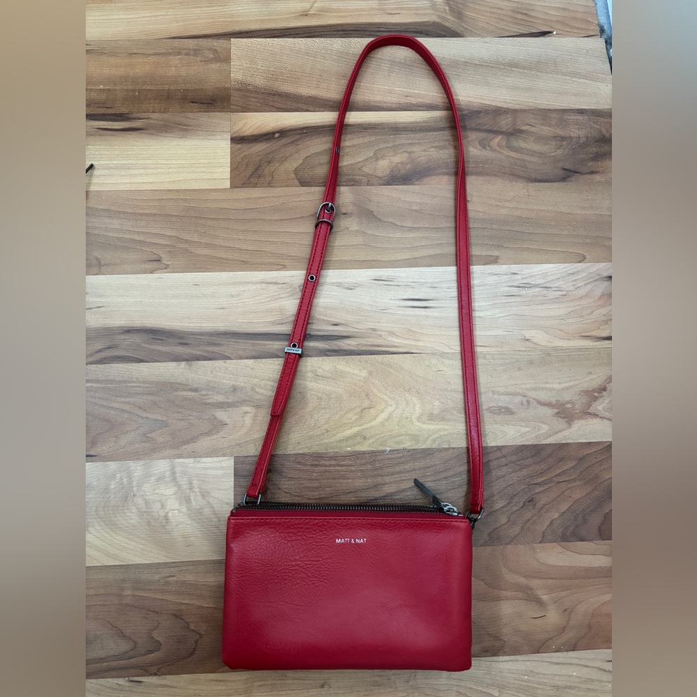 Matt & Nat Red Crossbody Bag